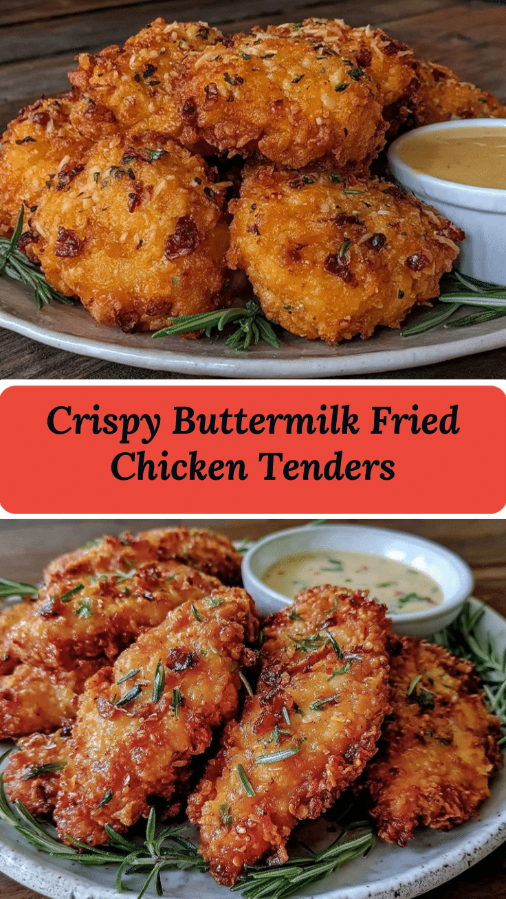 crispy buttermilk fried chicken tenders recipe