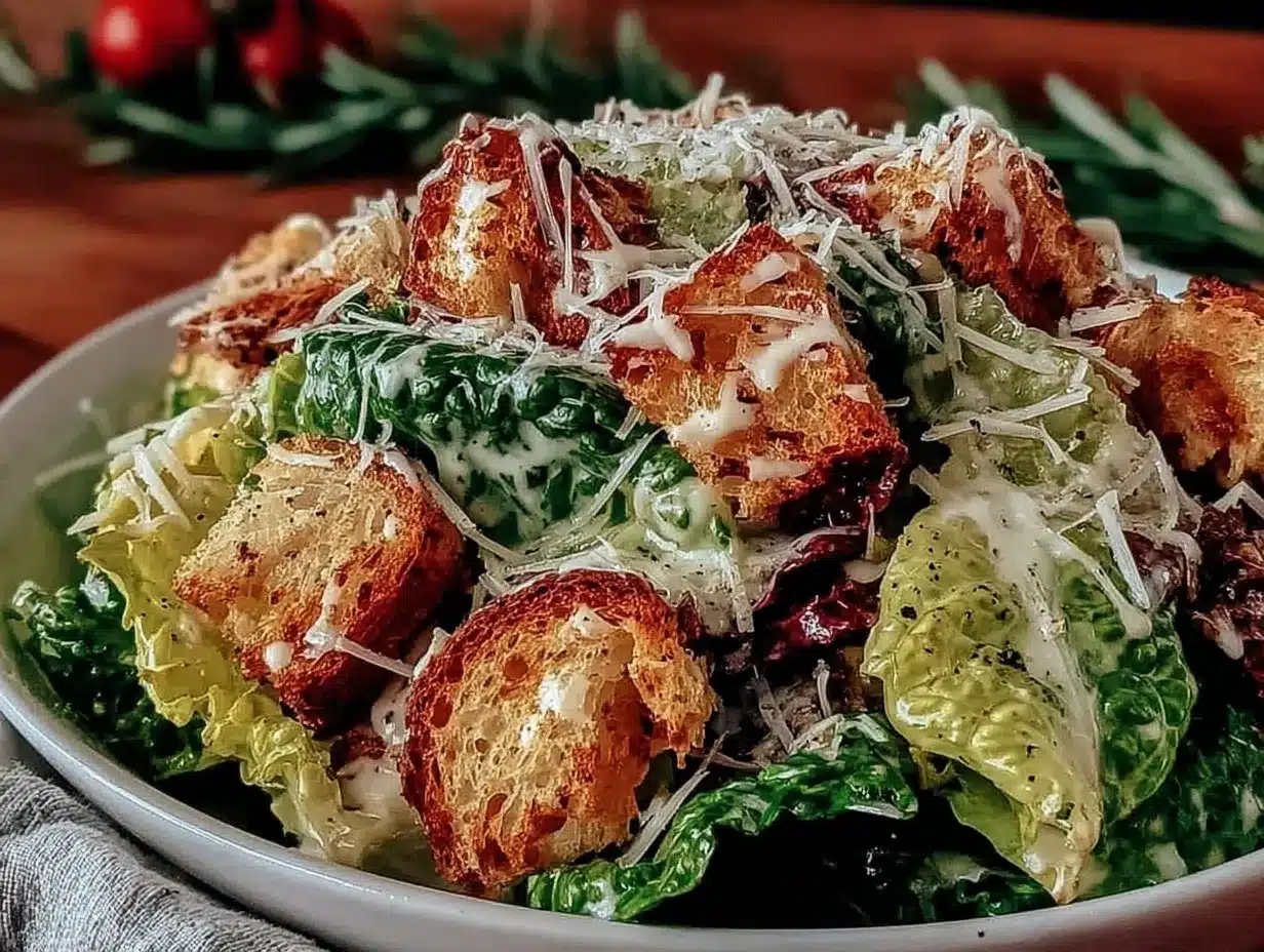 crispy Caesar salad recipe preparation steps