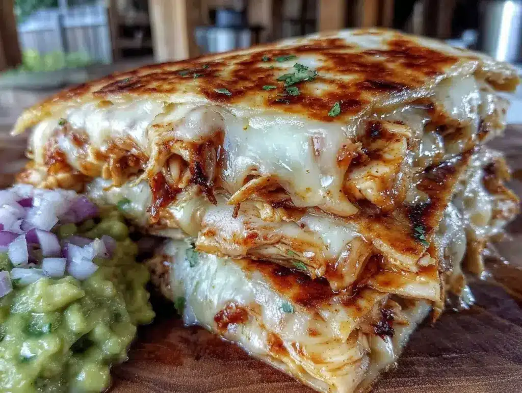 crispy chicken quesadilla - featured image