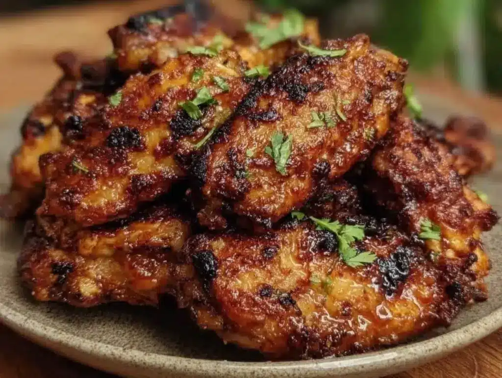 crispy grilled buffalo chicken wings - featured image