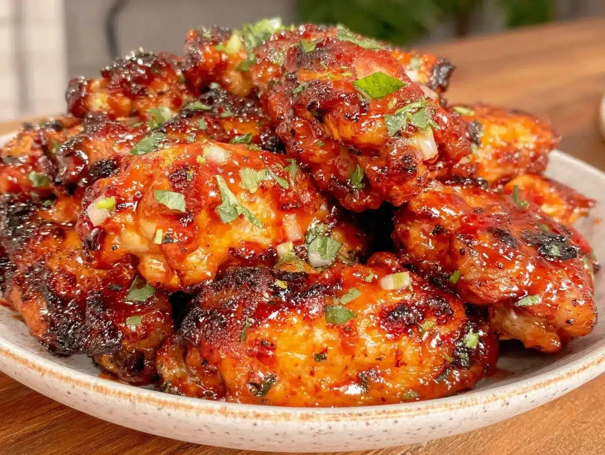 crispy grilled buffalo chicken wings preparation steps