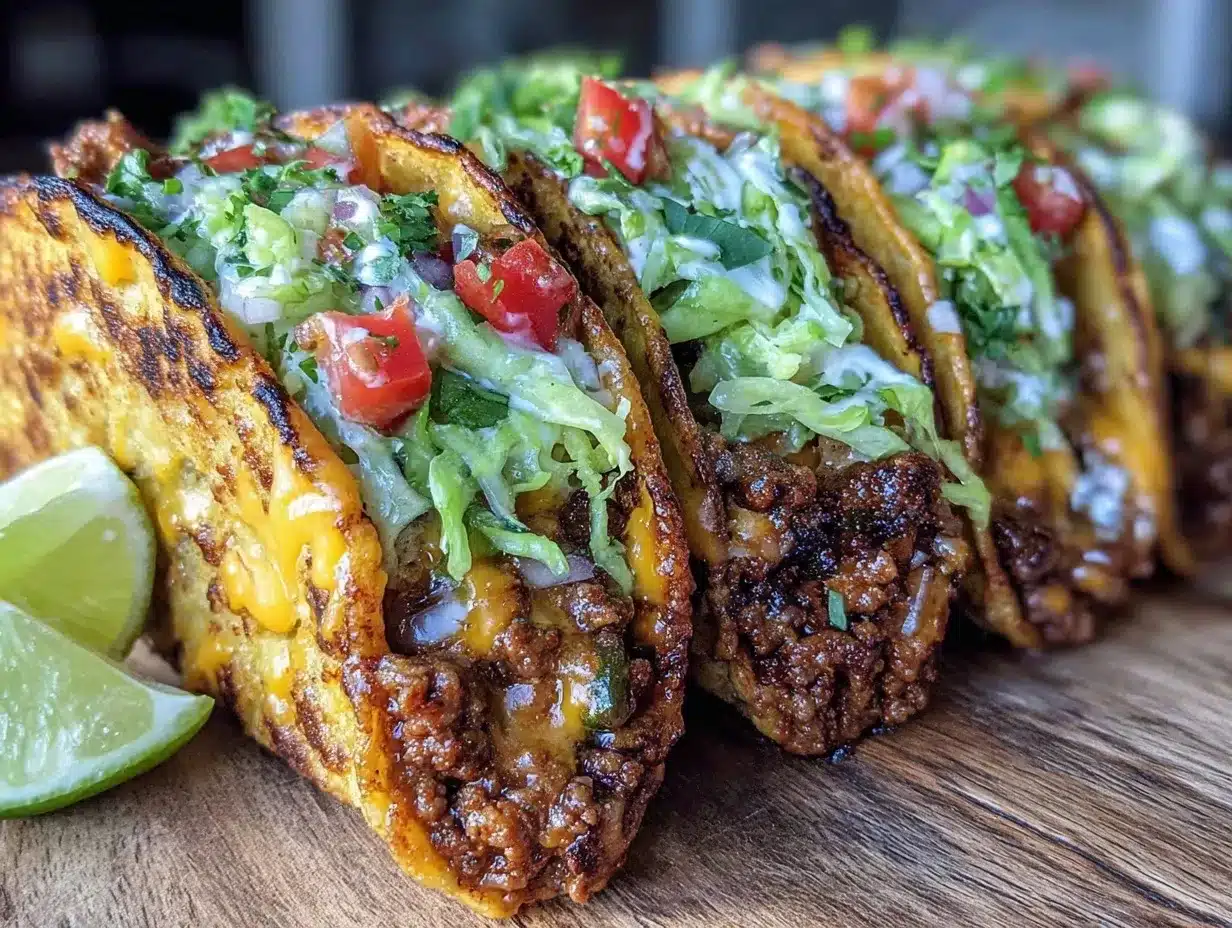 crispy ground beef tacos preparation steps