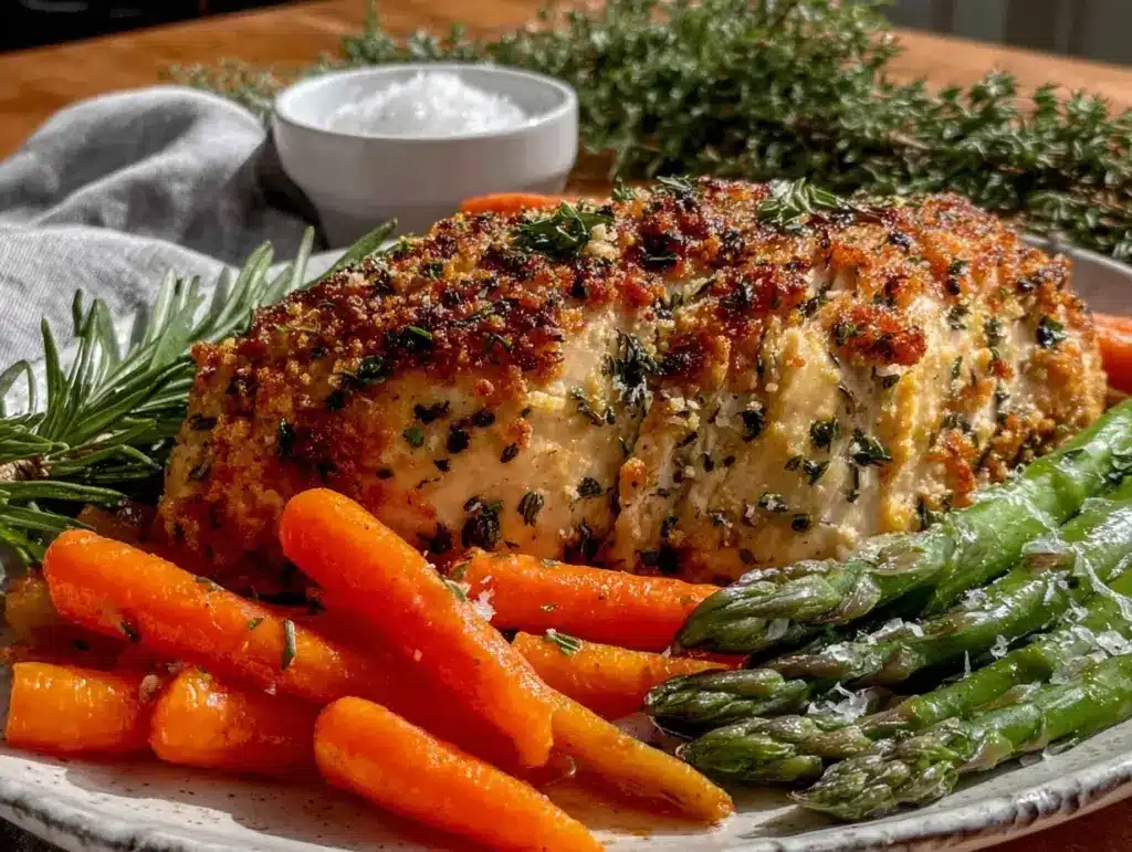 crispy herb-crusted chicken - featured image