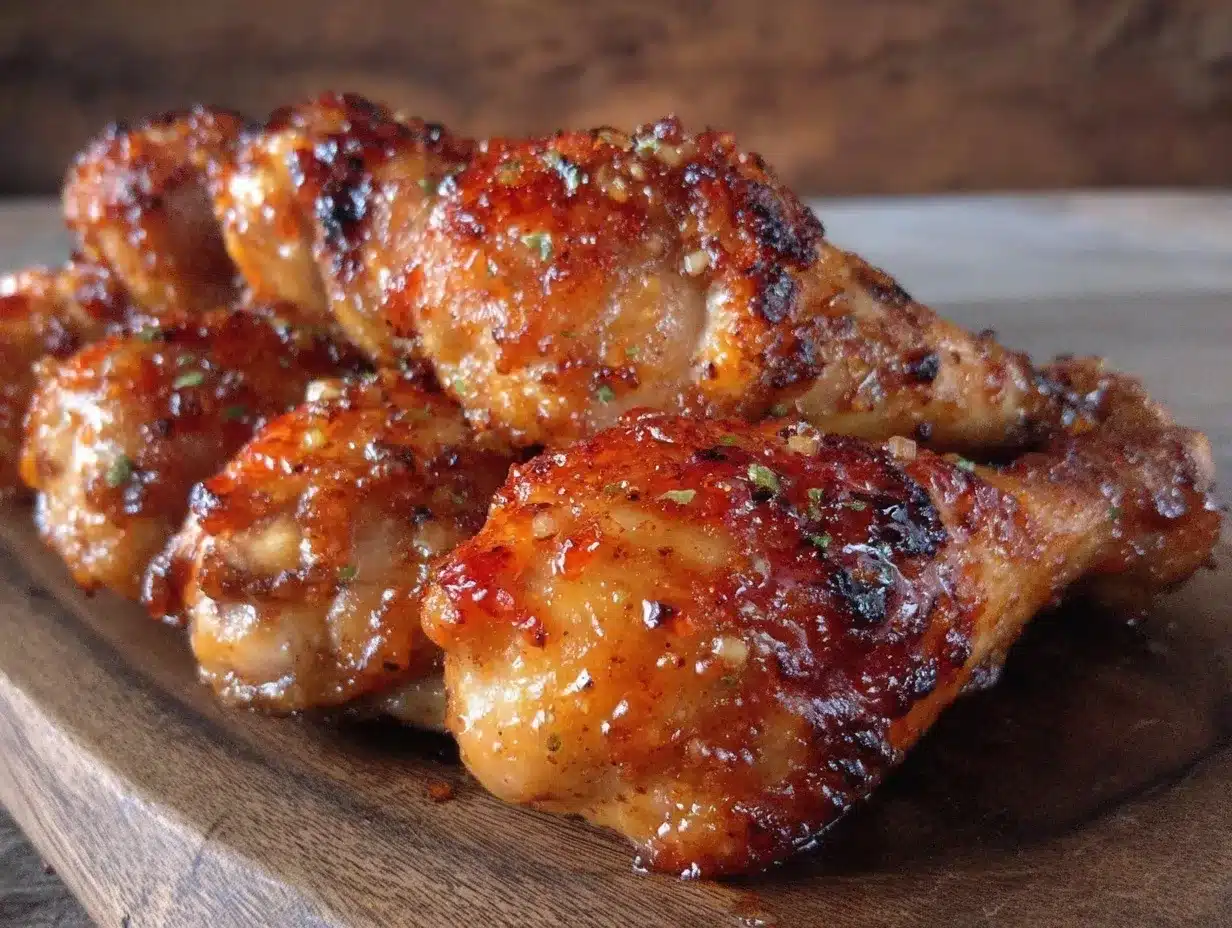 crispy honey garlic glazed chicken drumsticks preparation steps
