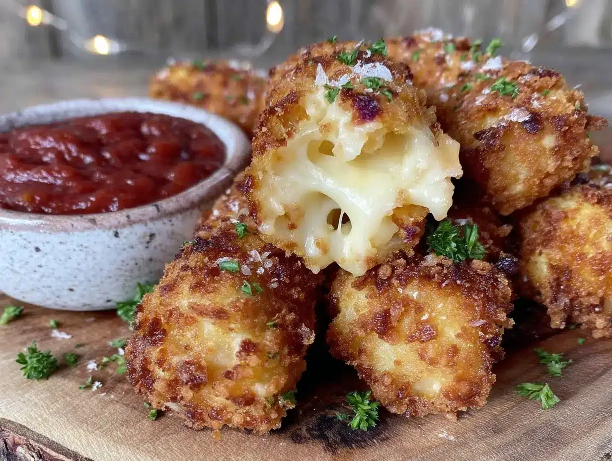 crispy mozzarella sticks preparation steps