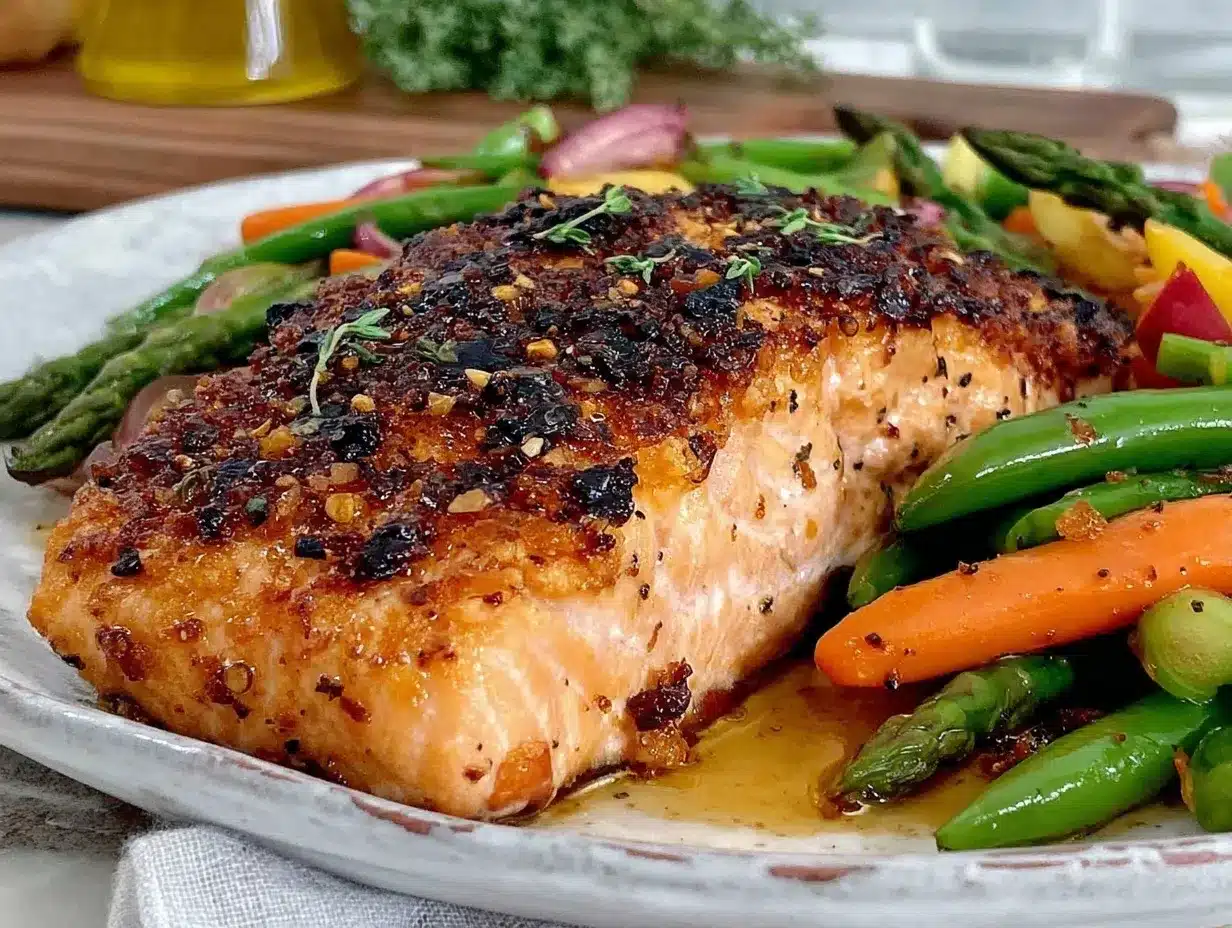 crispy pan-seared salmon preparation steps