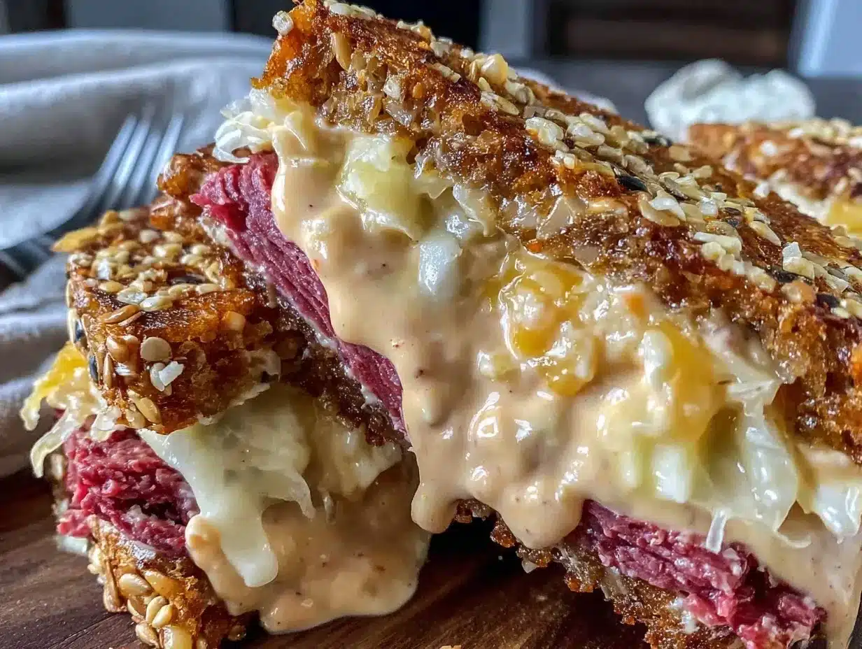 crispy reuben sandwich preparation steps