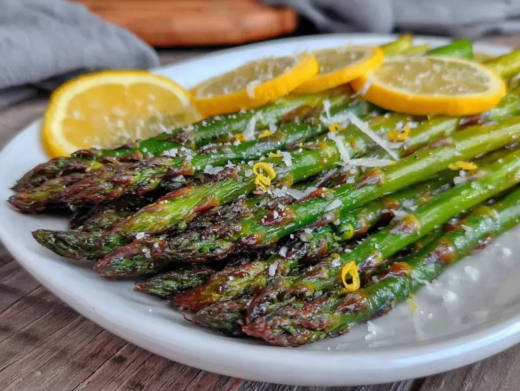 crispy roasted asparagus - featured image
