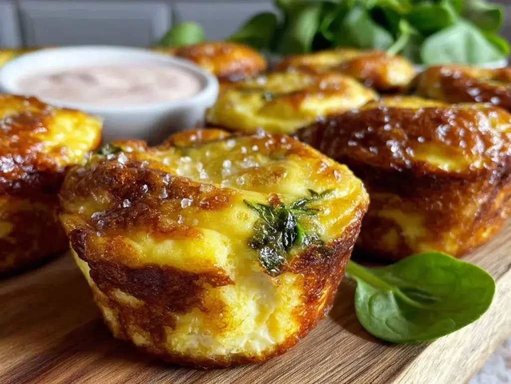 crustless spinach quiche muffins - featured image