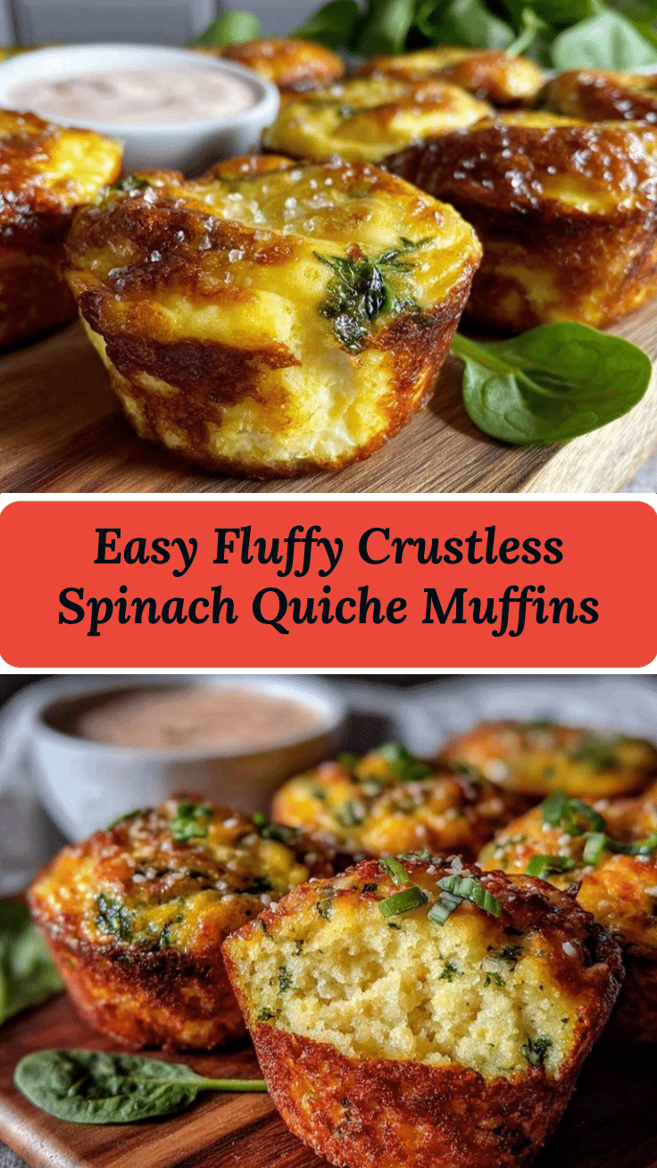 crustless spinach quiche muffins recipe