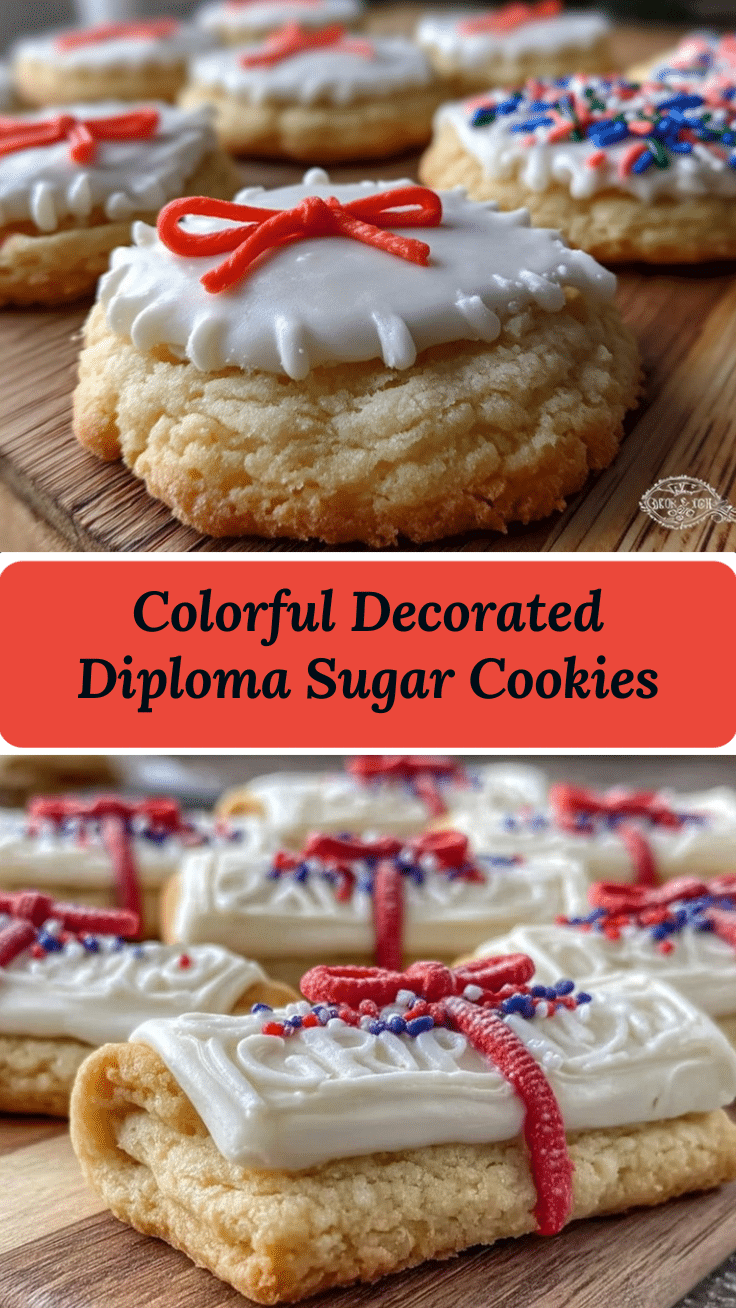 decorated diploma sugar cookies recipe
