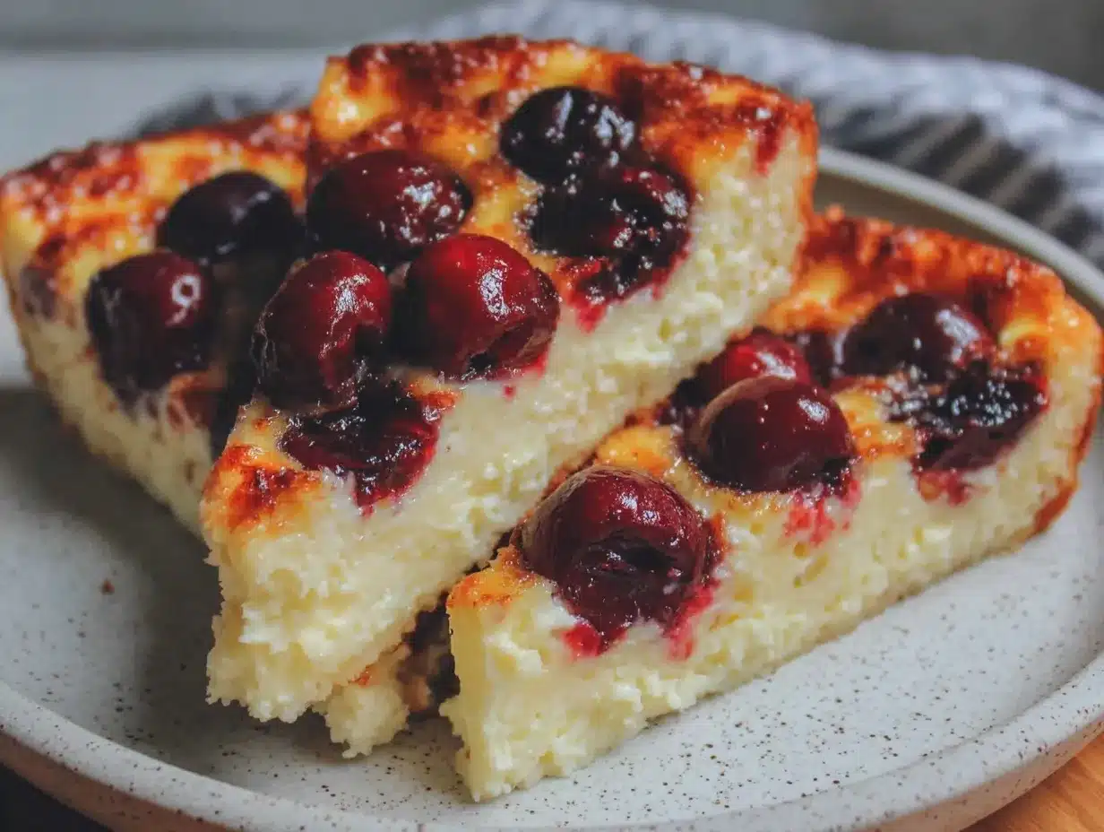 easy creamy cherry clafoutis recipe preparation steps