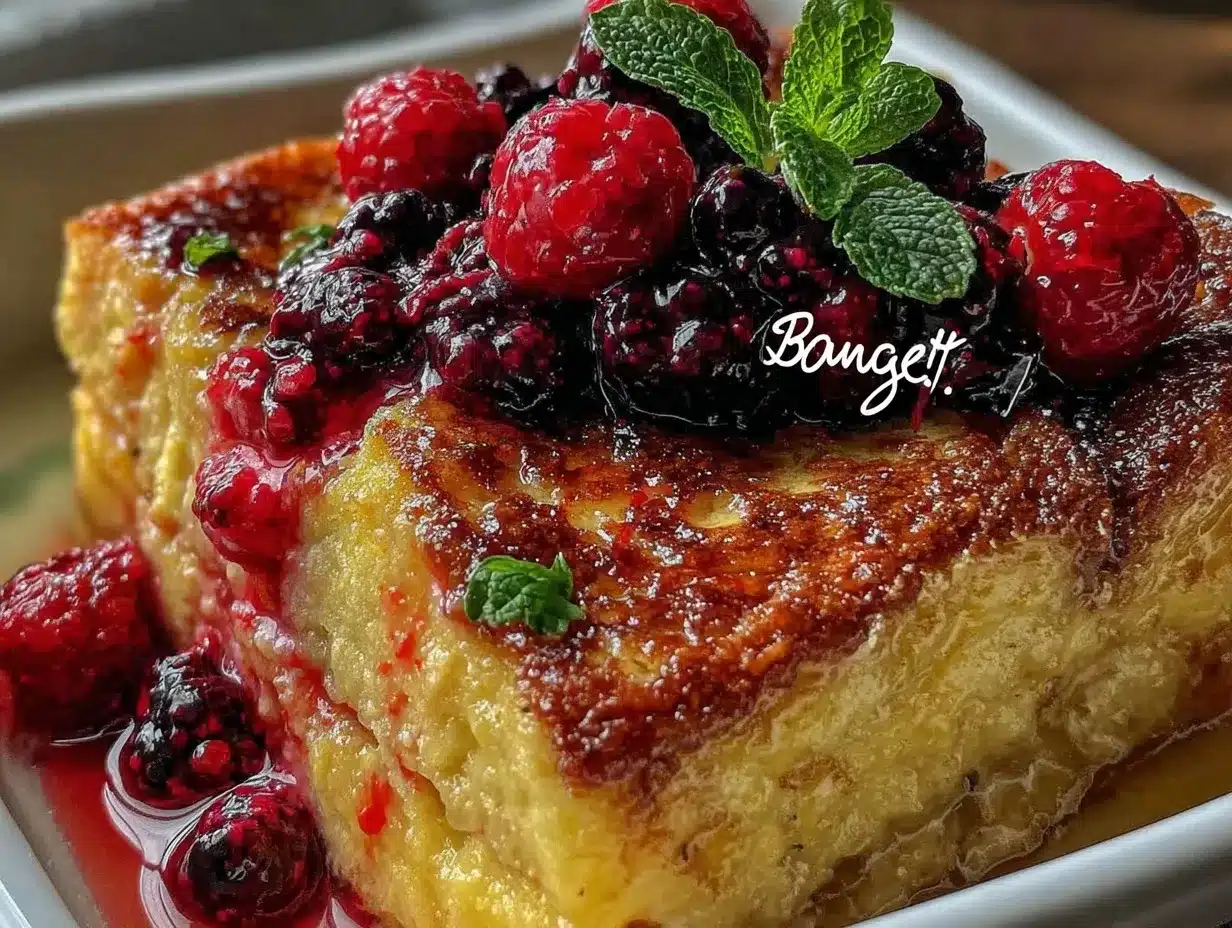 Easy Fluffy French Toast Casserole preparation steps
