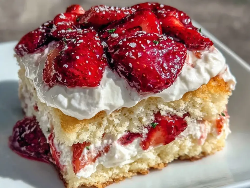 fluffy strawberry shortcake - featured image