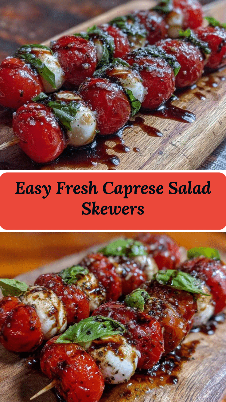 fresh caprese salad skewers recipe