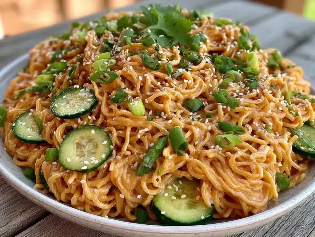 fresh cold sesame noodles - featured image