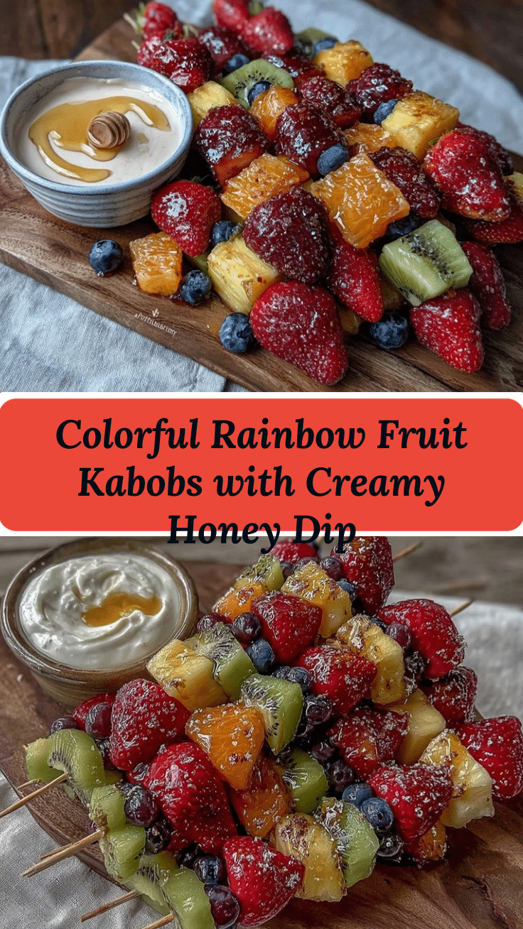 fresh rainbow fruit kabobs recipe
