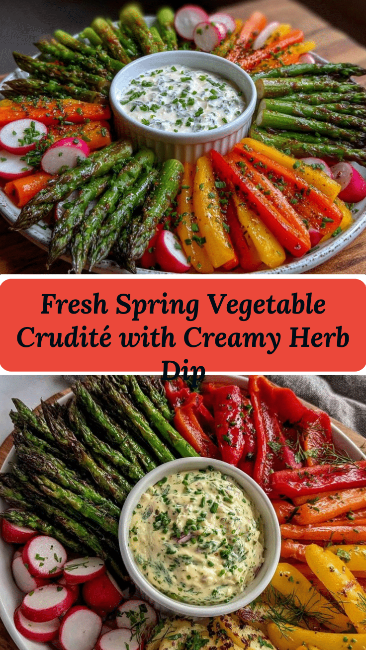 fresh spring vegetable crudité recipe