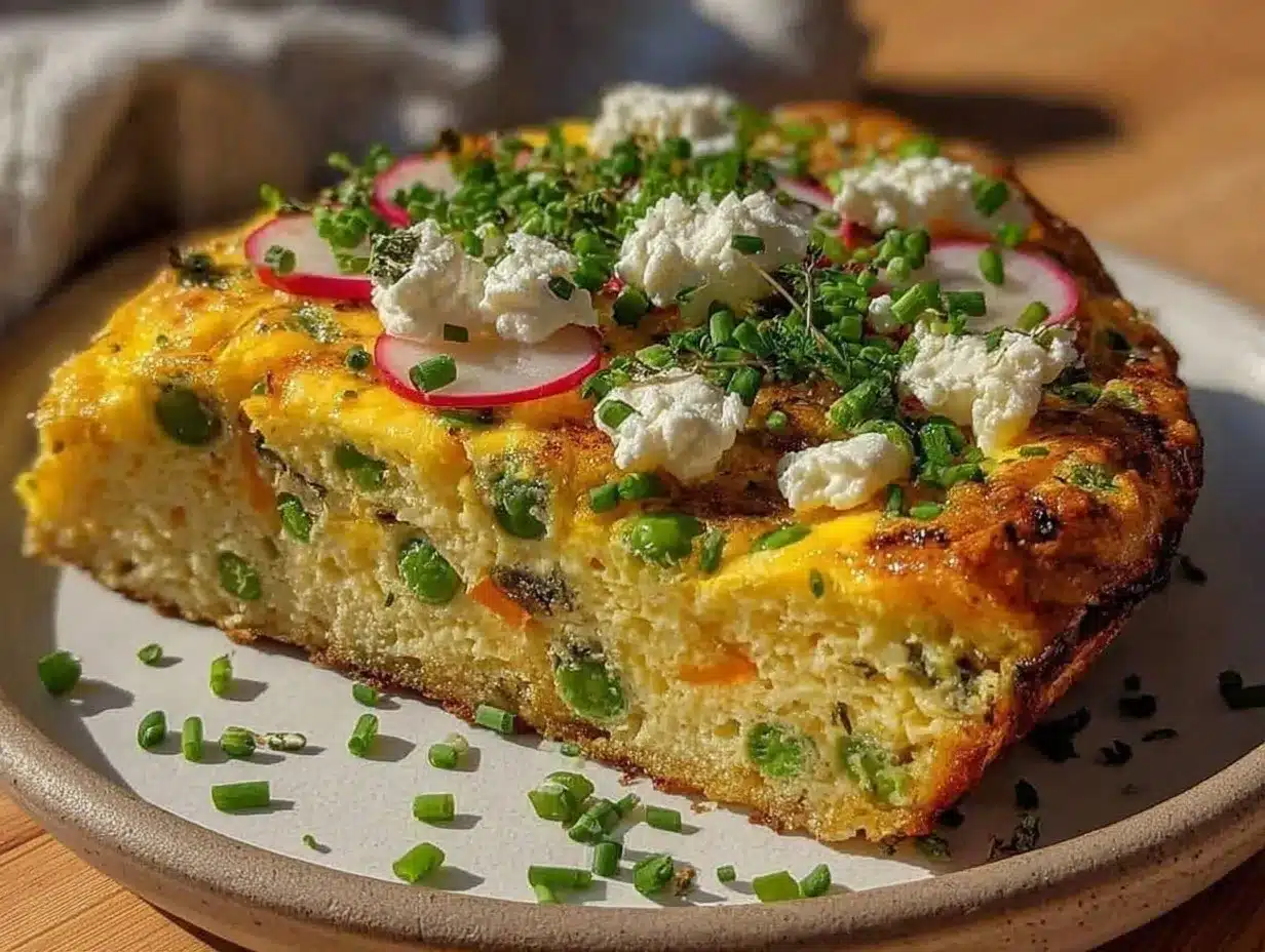 fresh spring vegetable frittata preparation steps