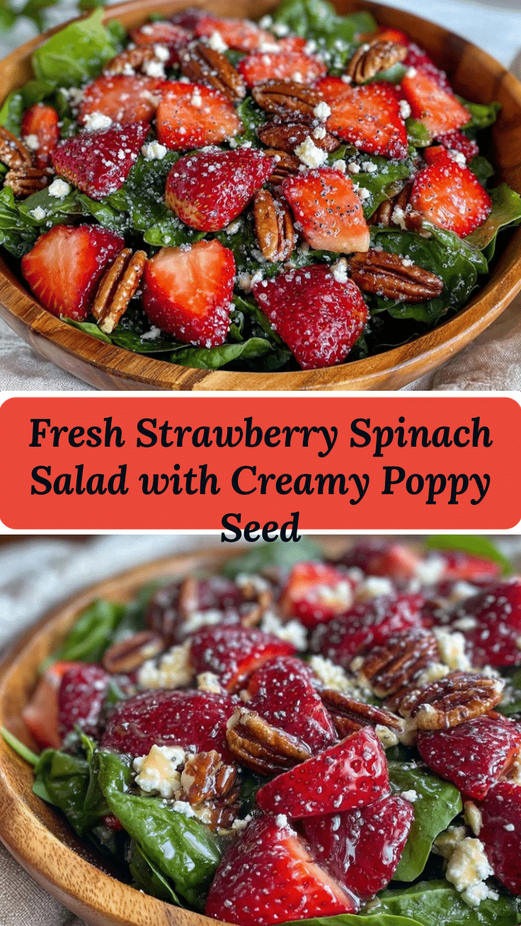 fresh strawberry spinach salad recipe