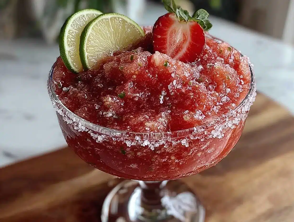 frozen strawberry daiquiri recipe preparation steps