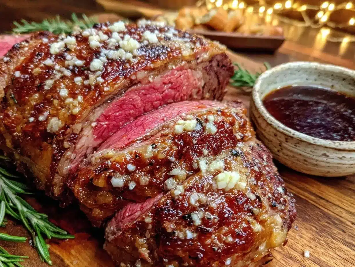 garlic butter prime rib preparation steps