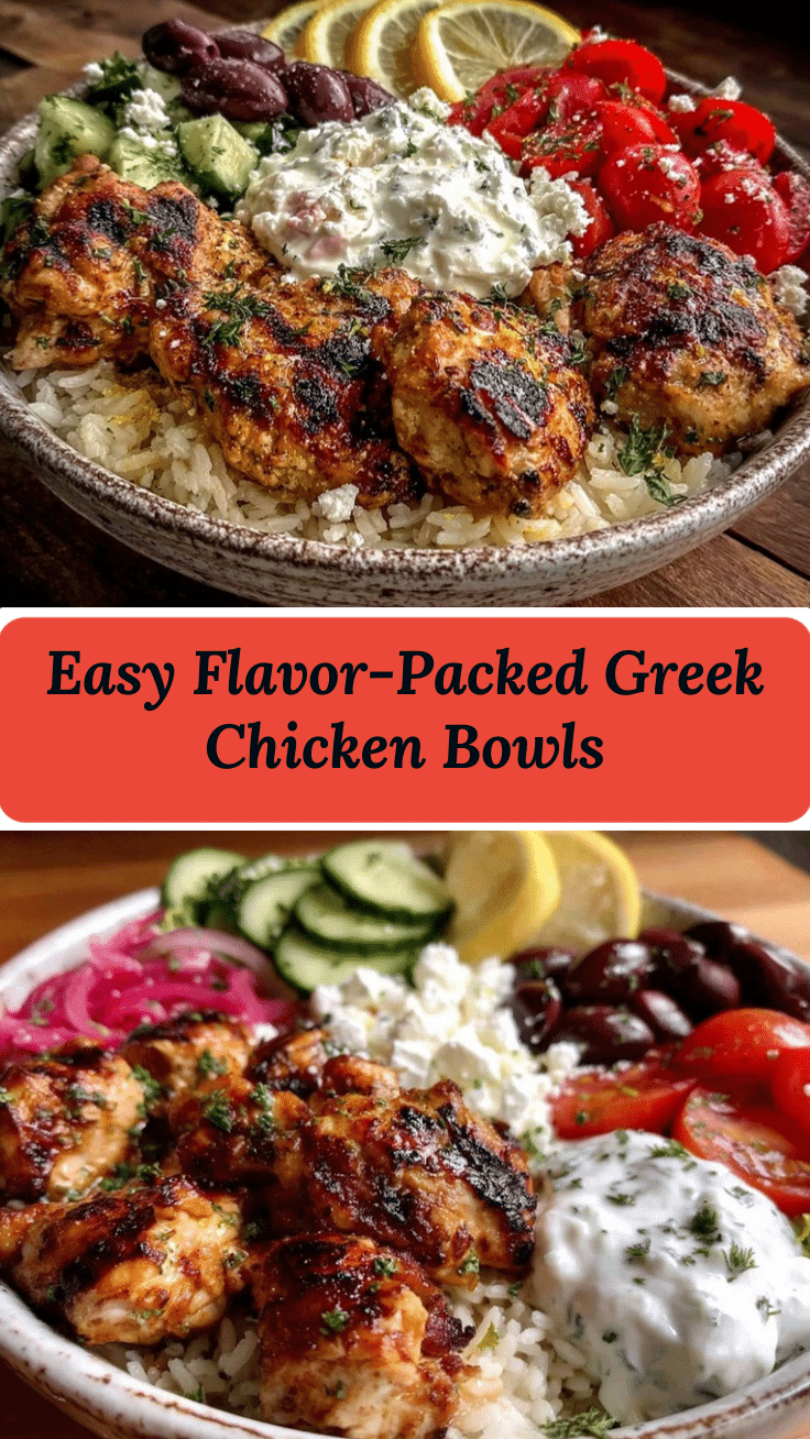 Greek chicken bowls recipe