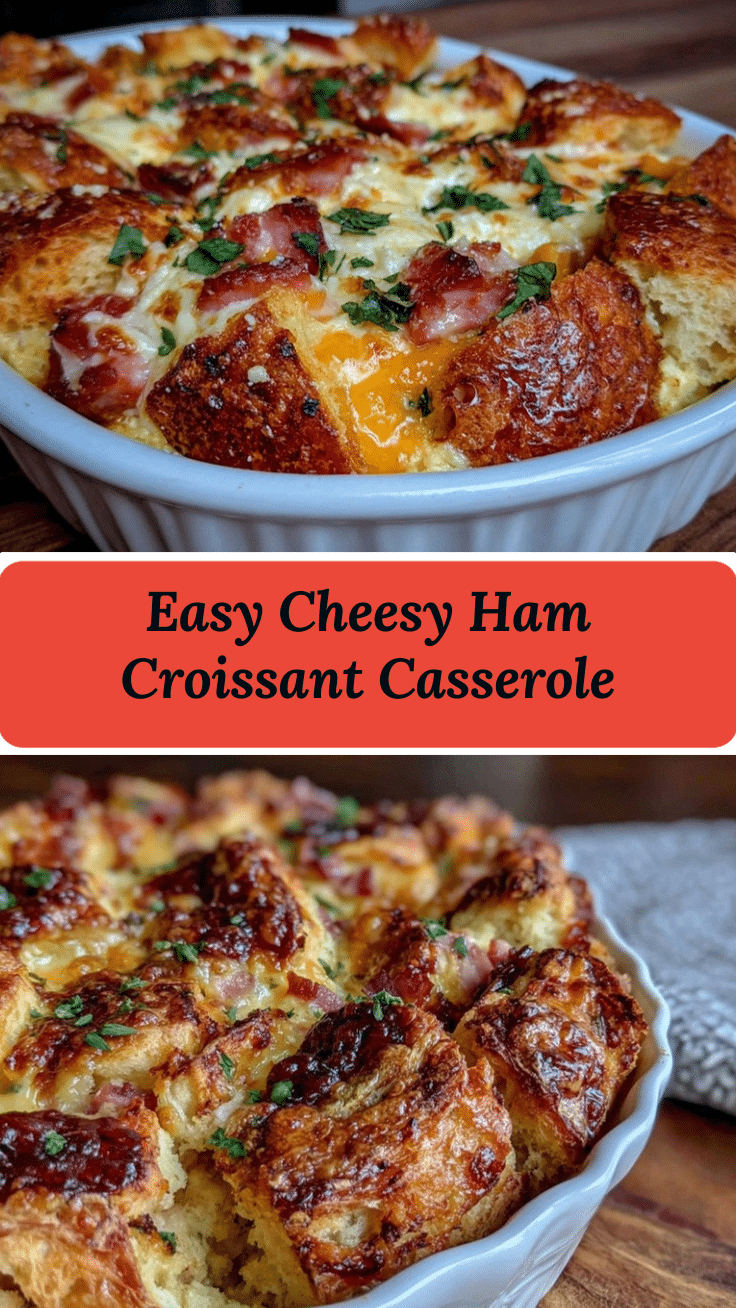 ham and cheese croissant casserole recipe