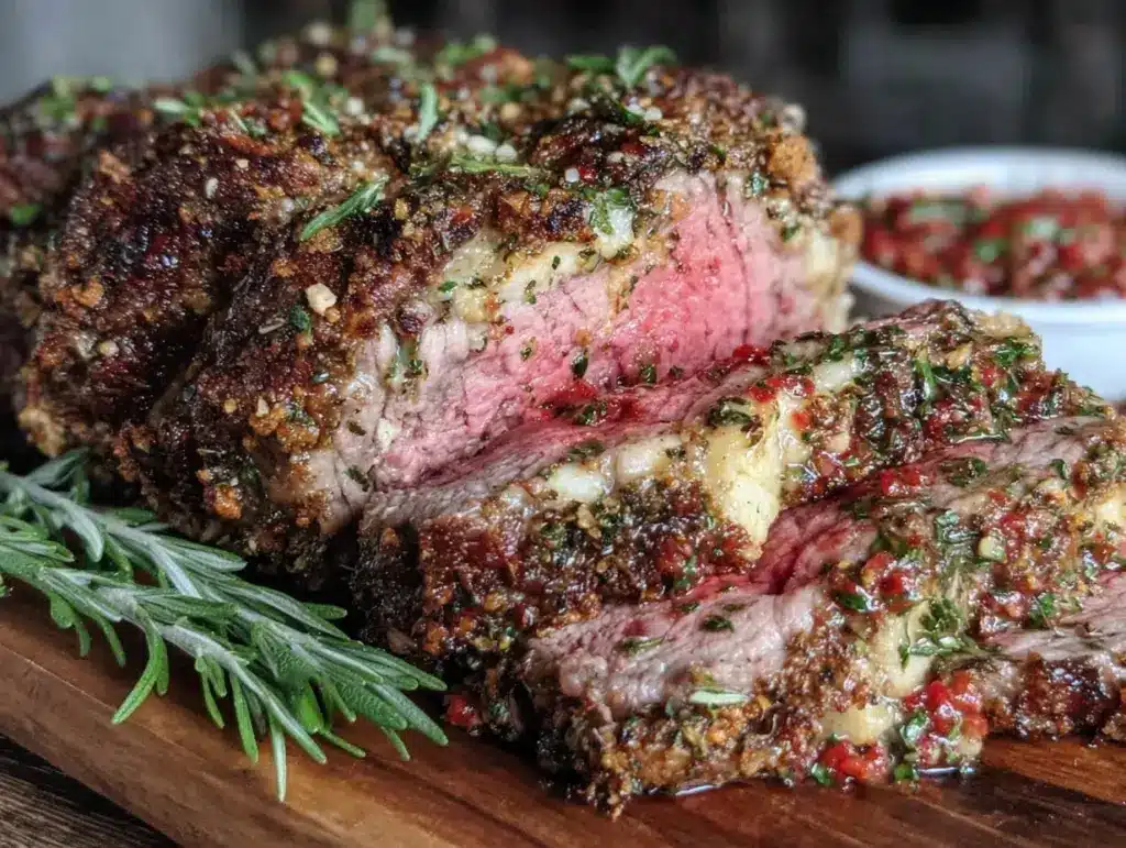 herb-crusted leg of lamb - featured image