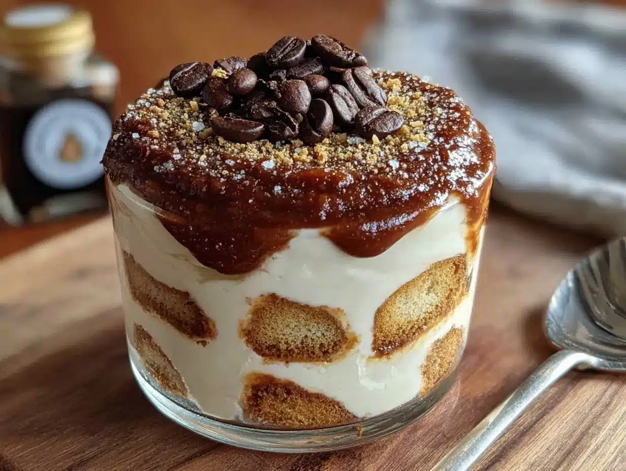 Irish Cream Tiramisu preparation steps