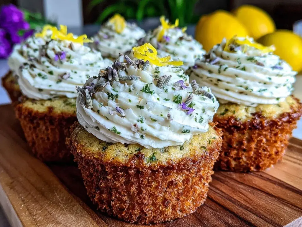 lemon lavender cupcakes - featured image