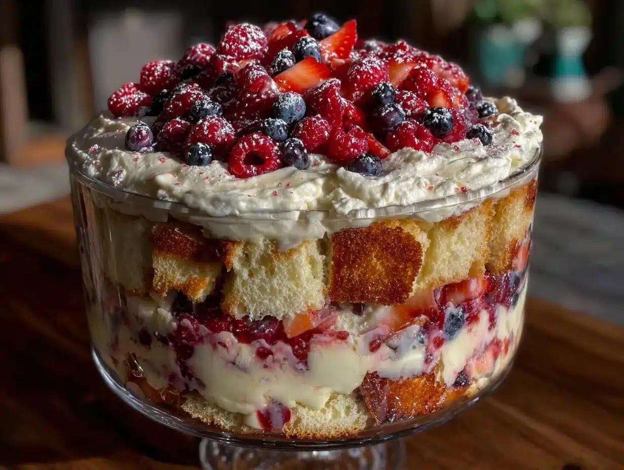 light berry trifle preparation steps