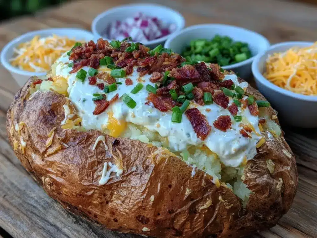 loaded baked potato bar - featured image