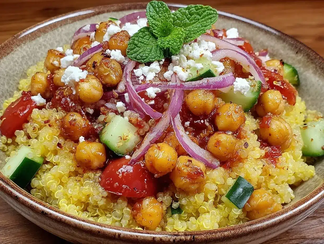 Mediterranean Quinoa Bowl preparation steps