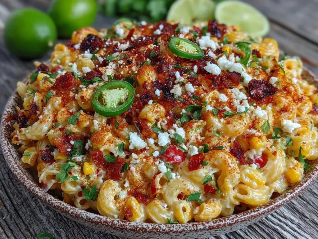 mexican street corn pasta salad - featured image