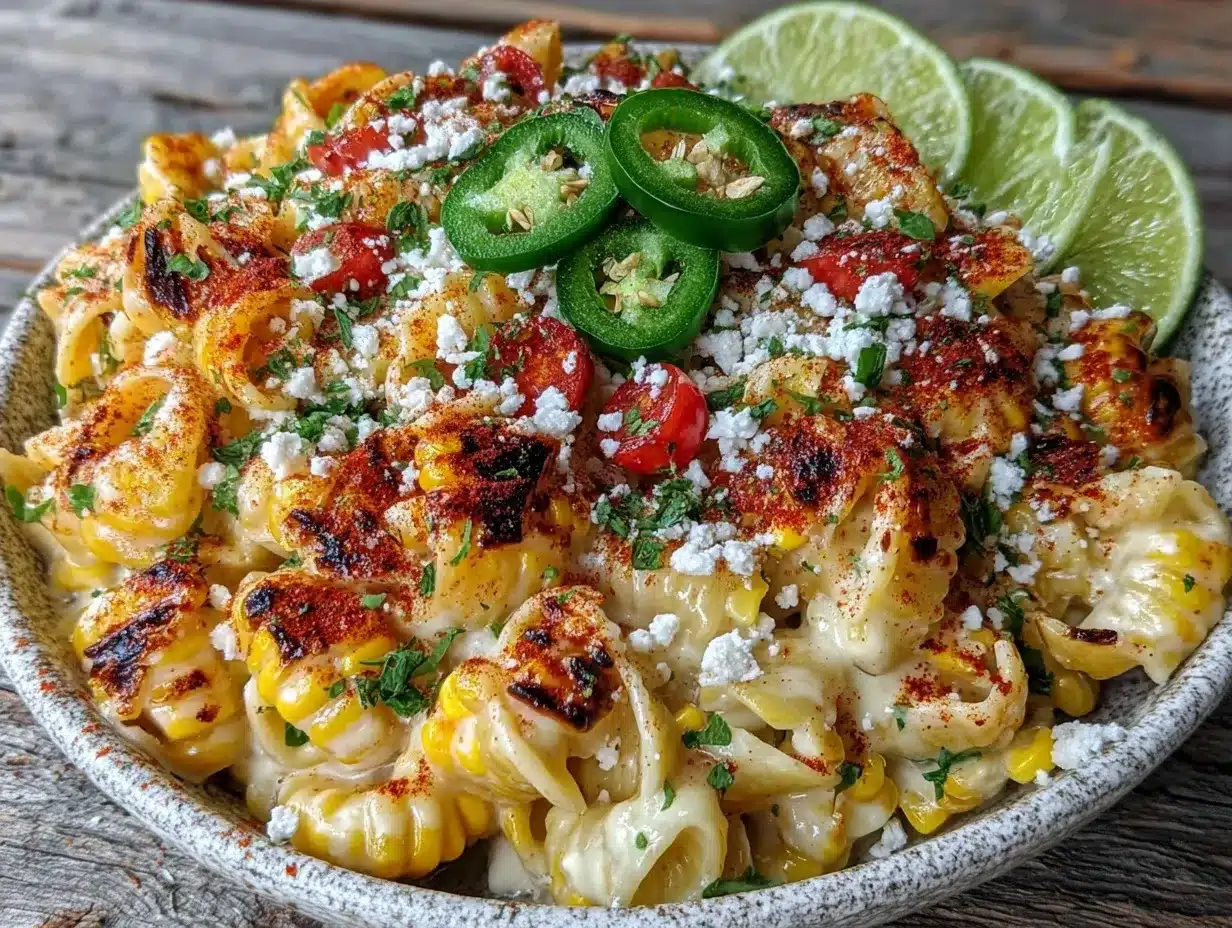 mexican street corn pasta salad preparation steps