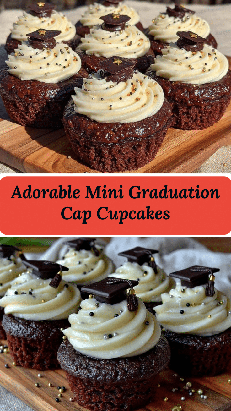 mini graduation cap cupcakes recipe