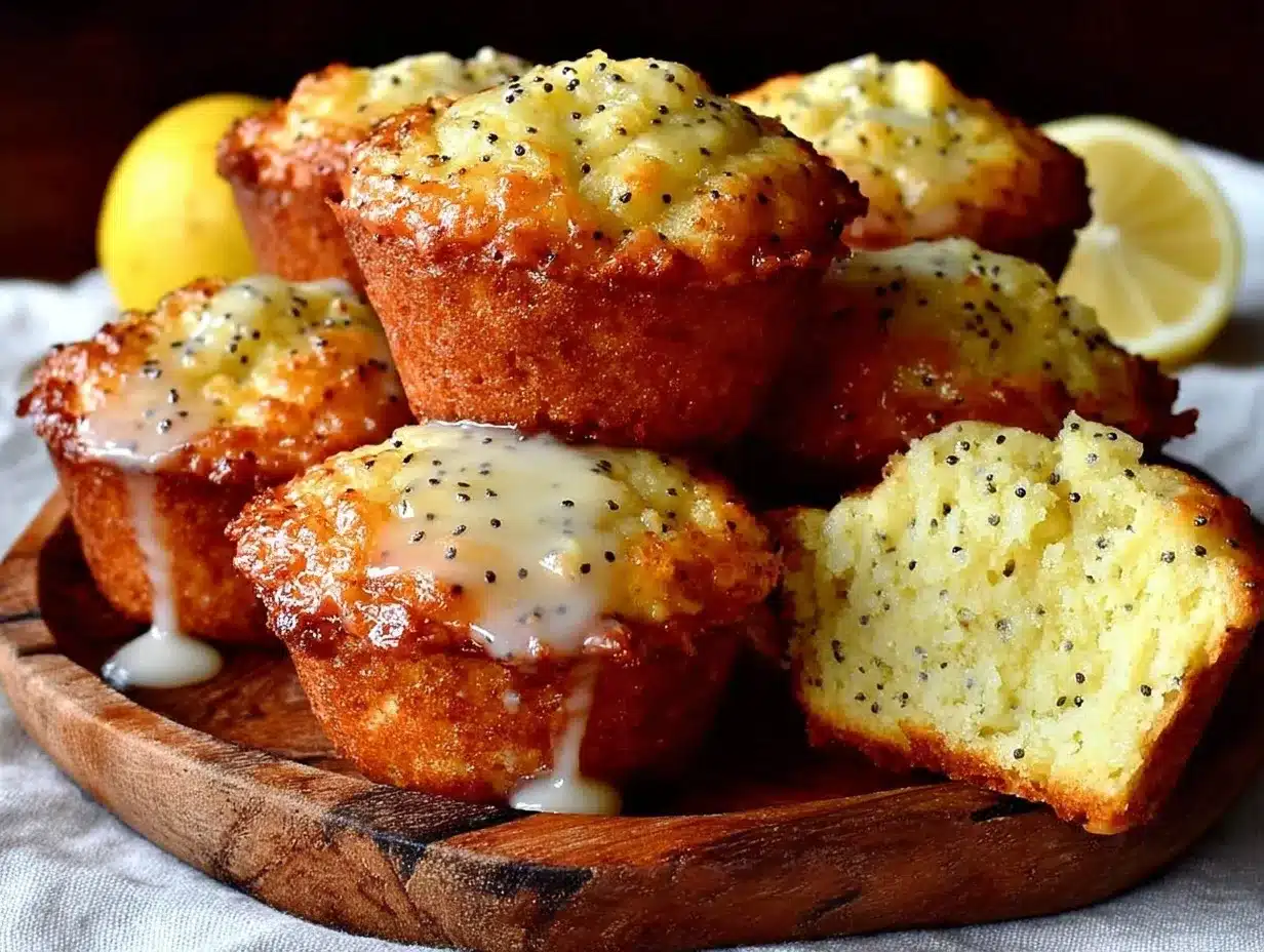 mini lemon poppy seed muffins preparation steps