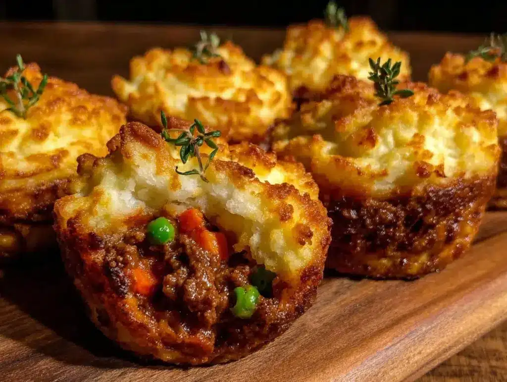mini shepherds pie potato cups - featured image