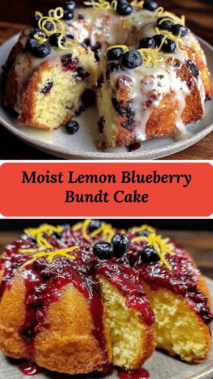 moist lemon blueberry bundt cake recipe