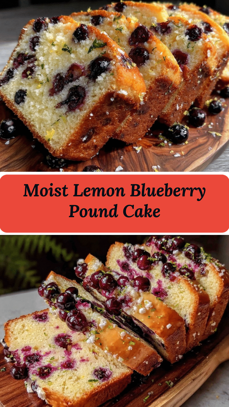 moist lemon blueberry pound cake recipe