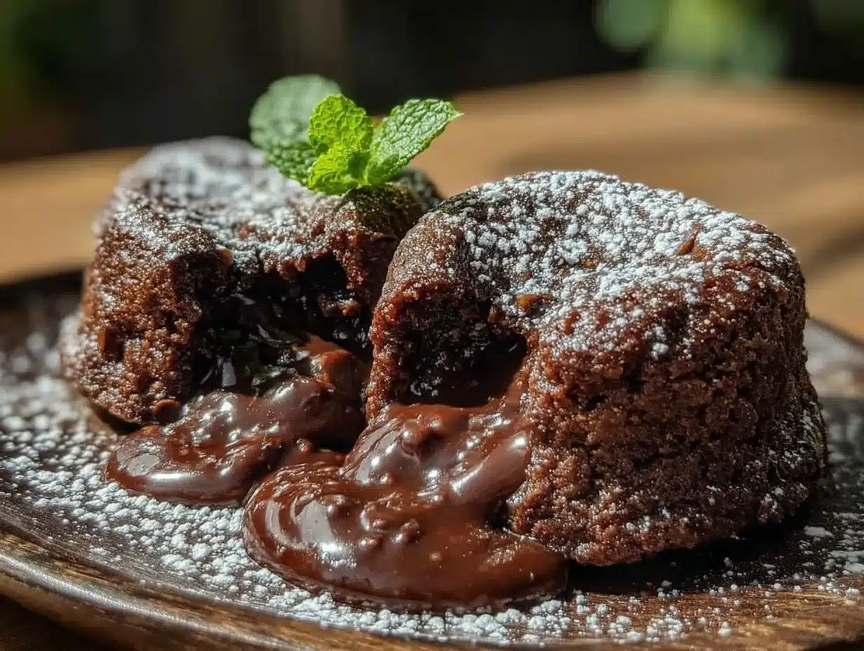 molten lava cakes for two preparation steps