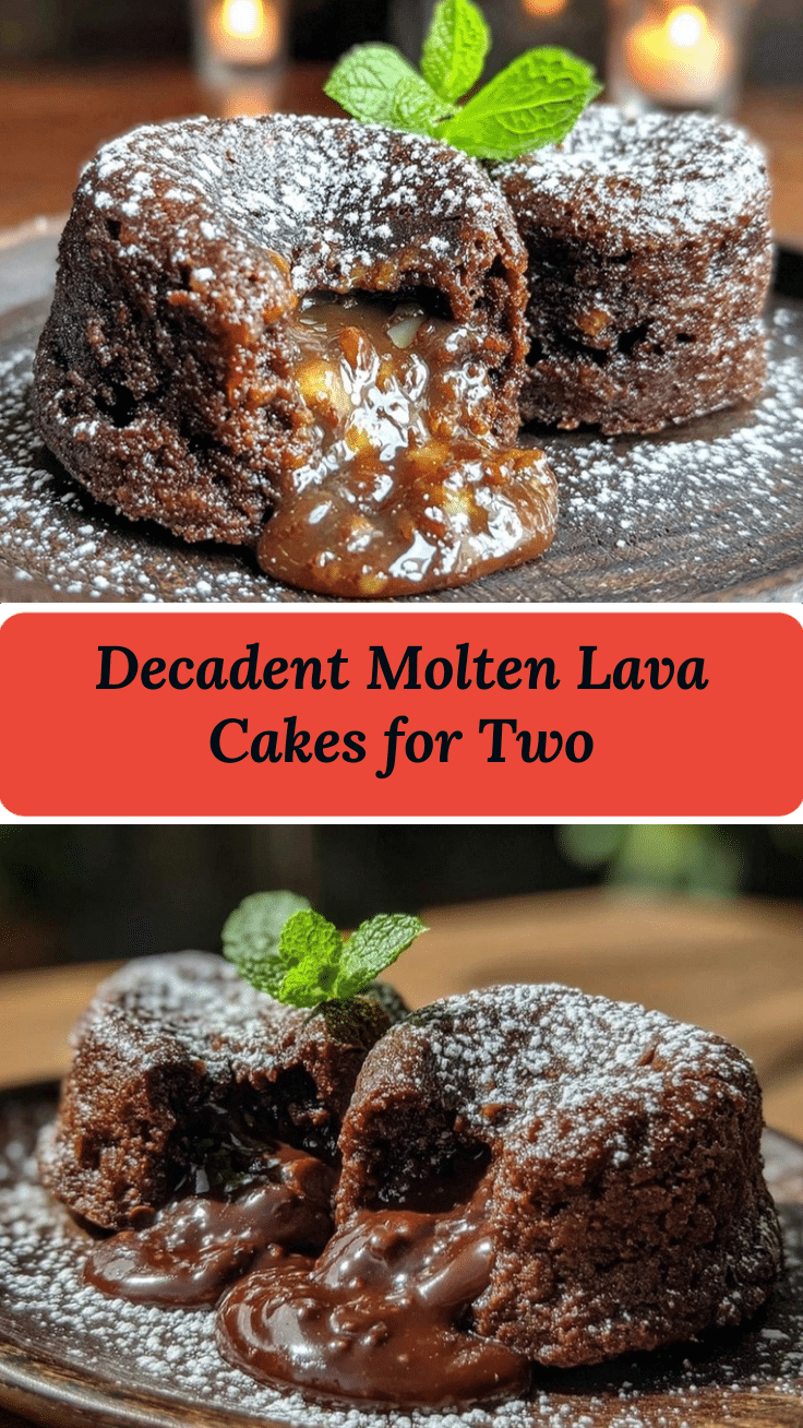 molten lava cakes for two recipe