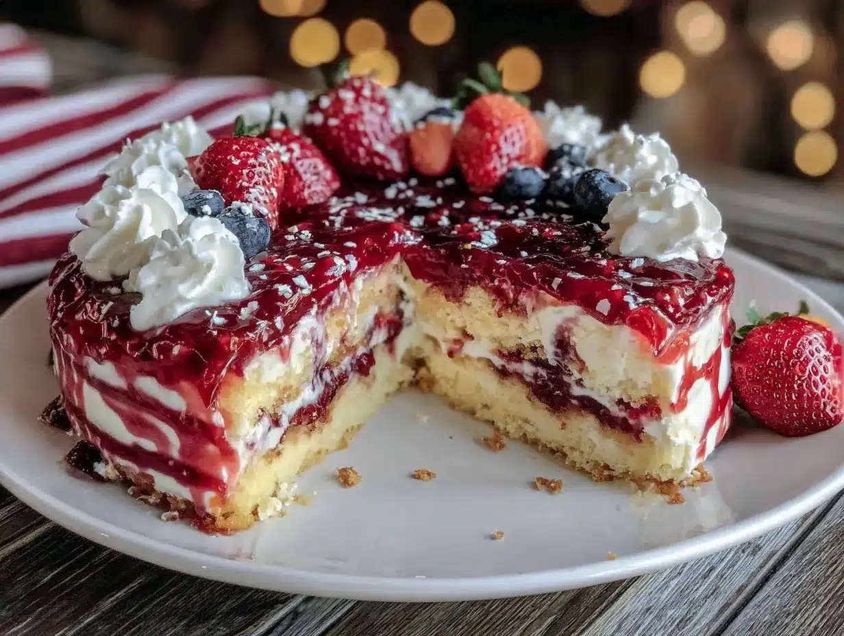 patriotic flag cake recipe preparation steps