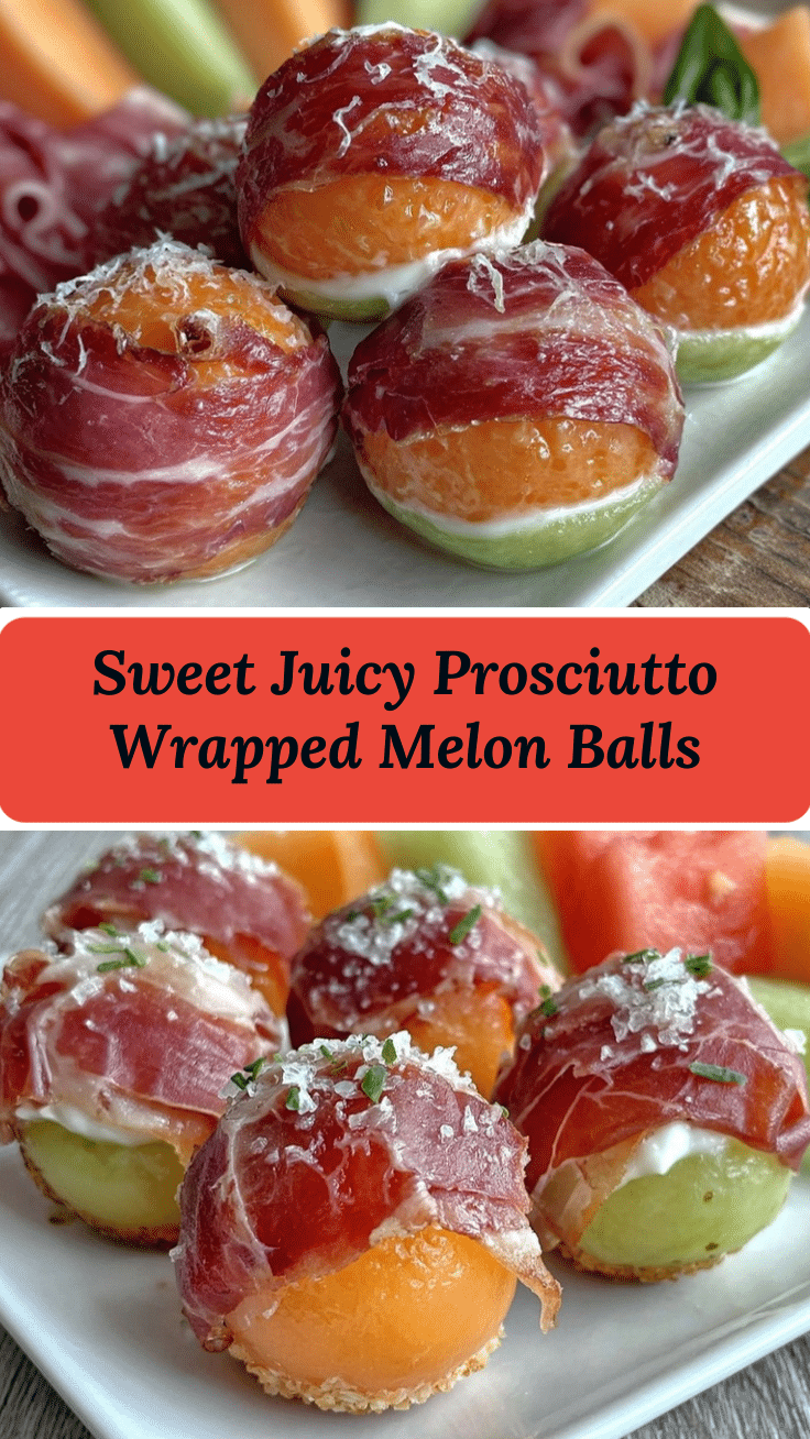 prosciutto-wrapped melon balls recipe