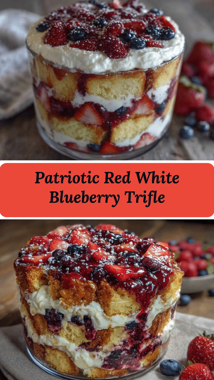 red white and blue berry trifle recipe