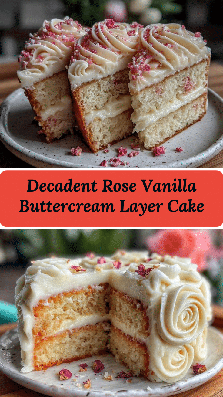 rose vanilla layer cake recipe