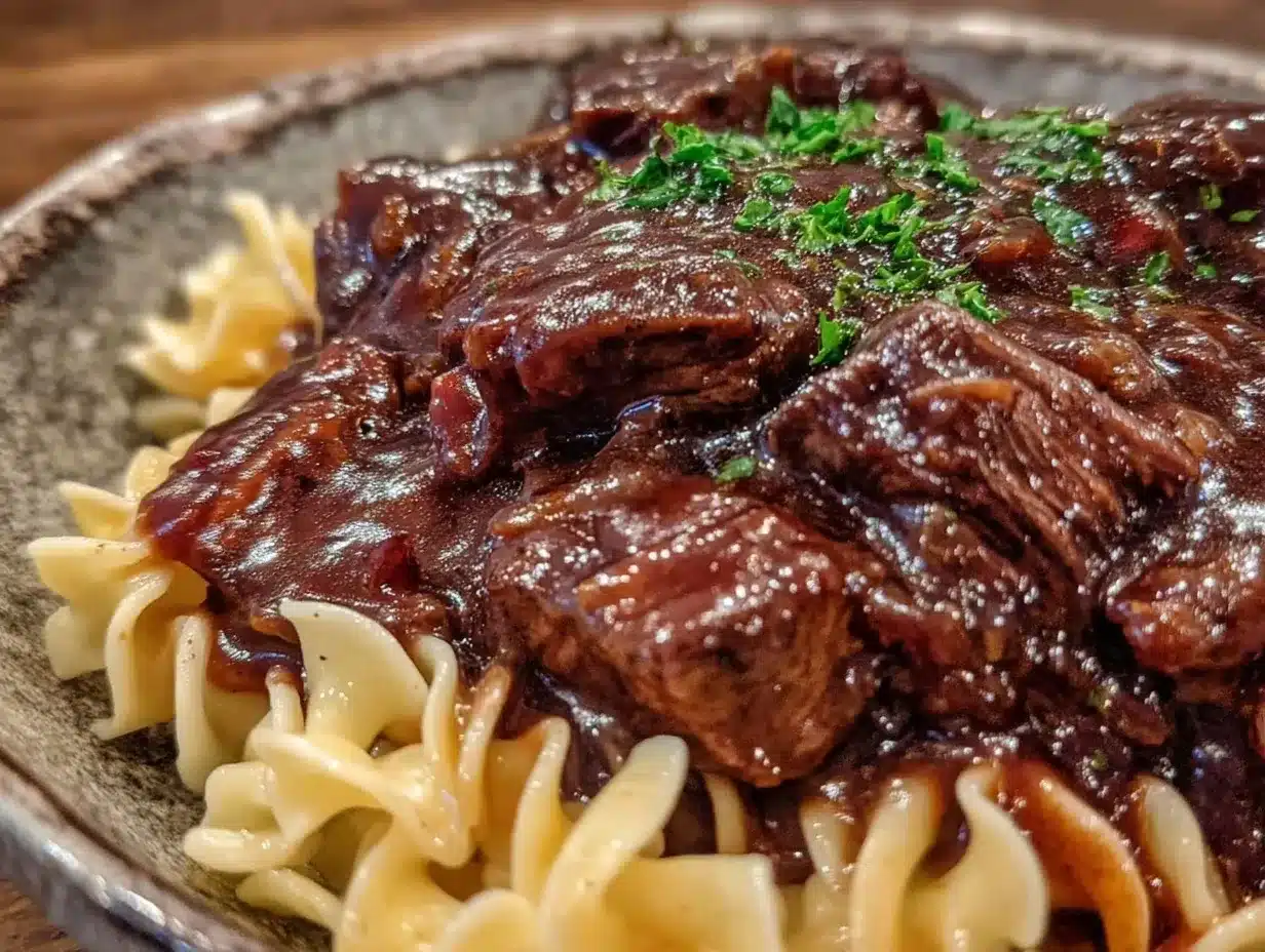 savory beef and noodles recipe preparation steps
