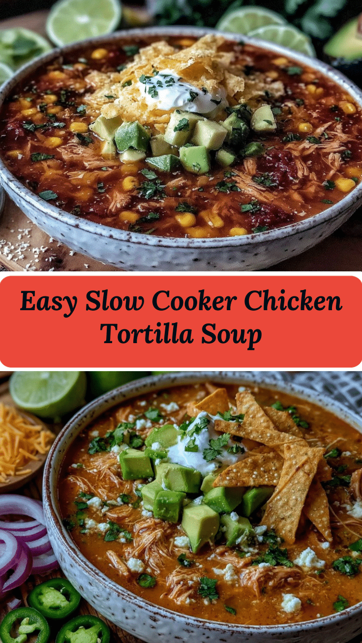 slow cooker chicken tortilla soup recipe