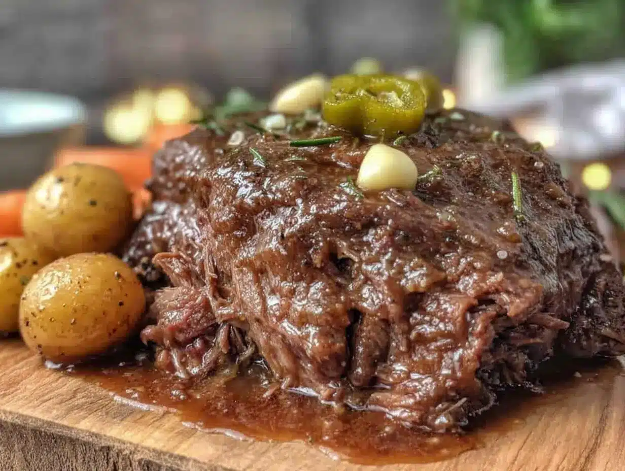 slow cooker mississippi pot roast preparation steps